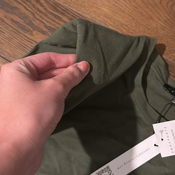 Sanctuary army green shoulder pad tank dress - Picture 5 of 5